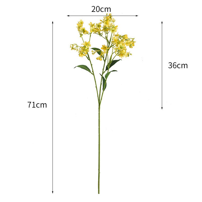 Modern minimalist decoration single branch pink 3 heads Ruixiang Artificial Flowers For Home Decoration