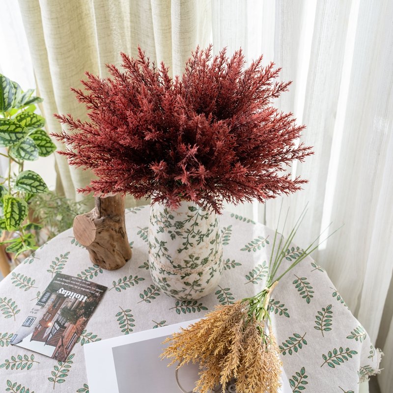 YC1070 New Arrival in Bulk Red Fine Mist Long Handle Bunch for Home Party Wedding Decoration wedding centerpieces table decor