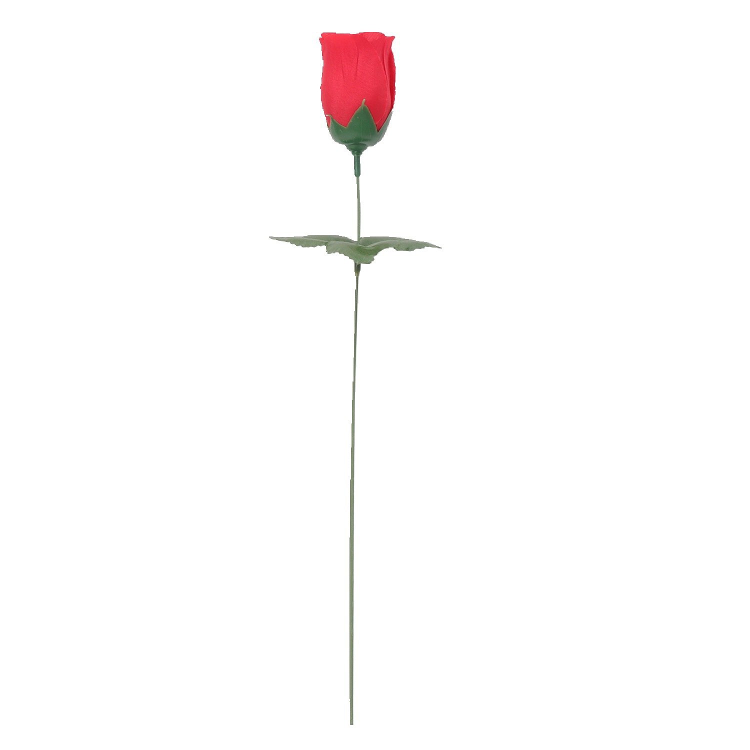 Simulated Flower Red Rose Bud Faux Flower Silk Wedding Home Decoration Flower Engineering Single Photography Prop Decorative