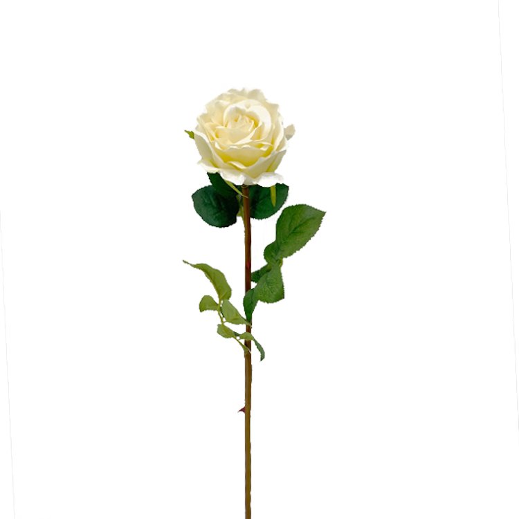 66cm Super Simulated Moisturizing Indoor Decorative Touch Rose Single Branch Artificial Flower Wall Backdrop Preserved Plants