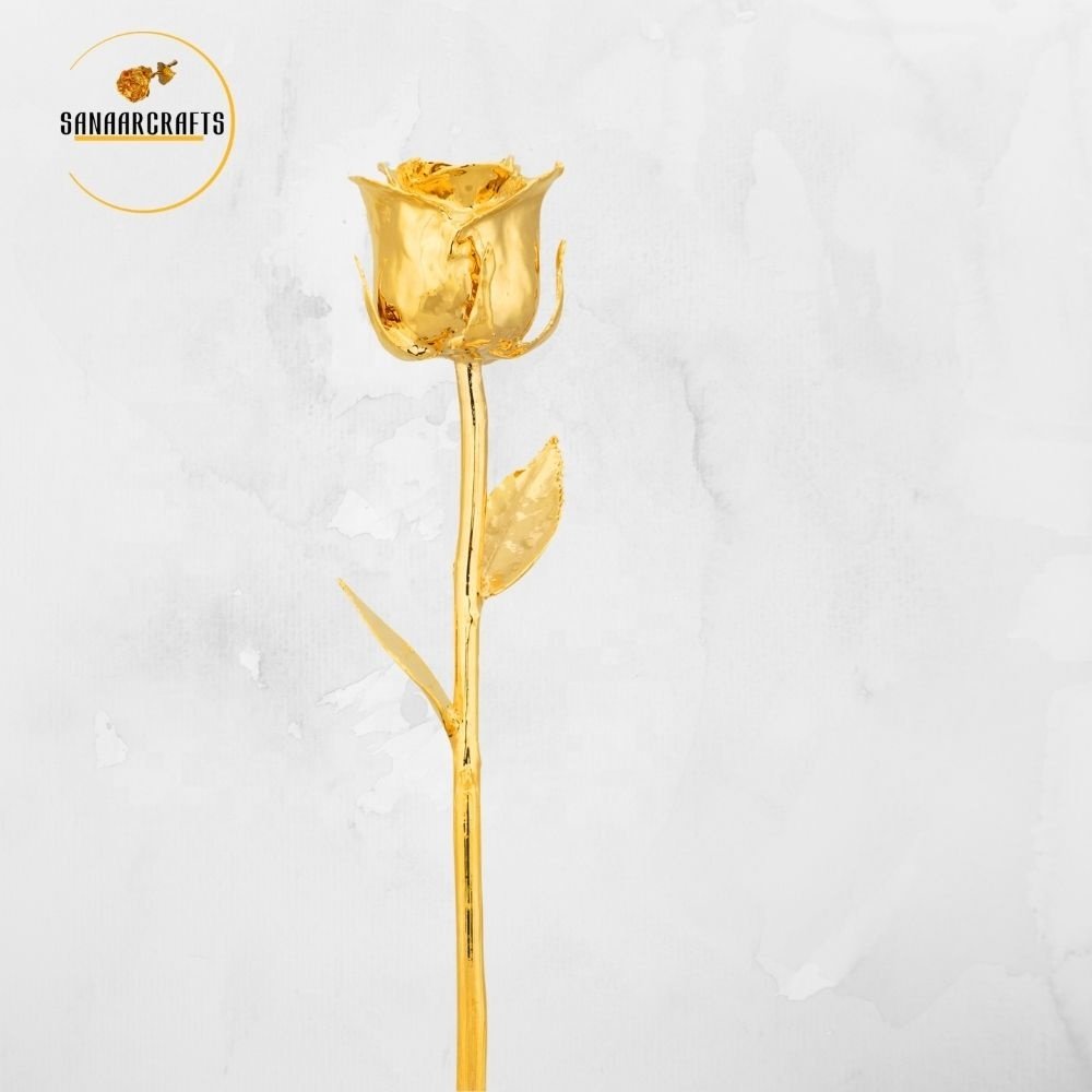 Forever Gift Gold Dipped Natural Rose