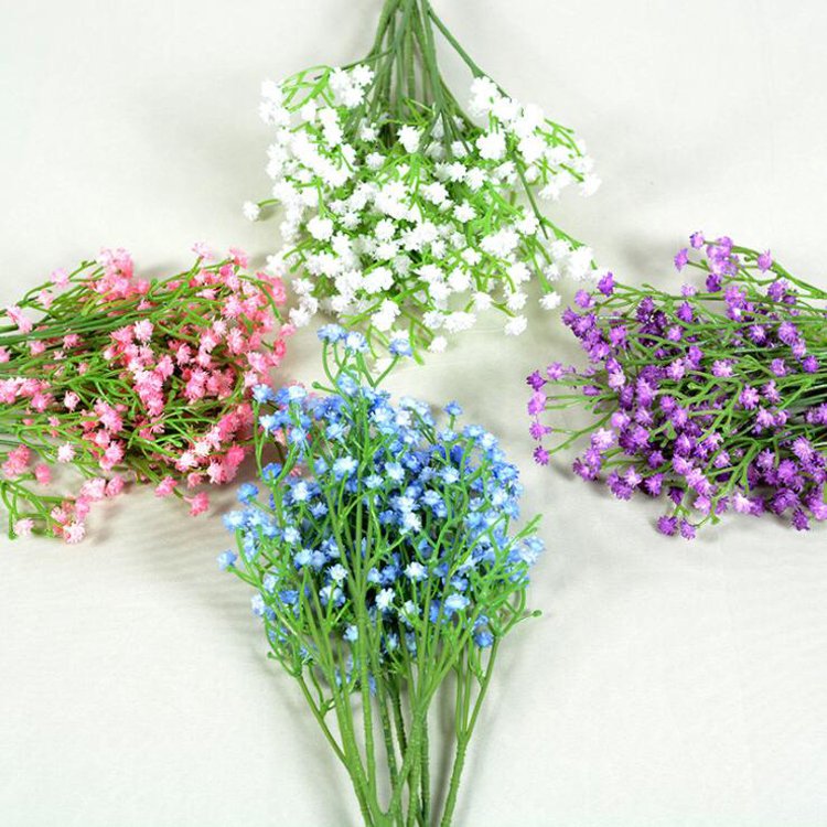 Wholesale Preserved Babys Breath Artificial Flowers Natural Real Touch PU Artificial Gypsophila Flower For Home Wedding Decor