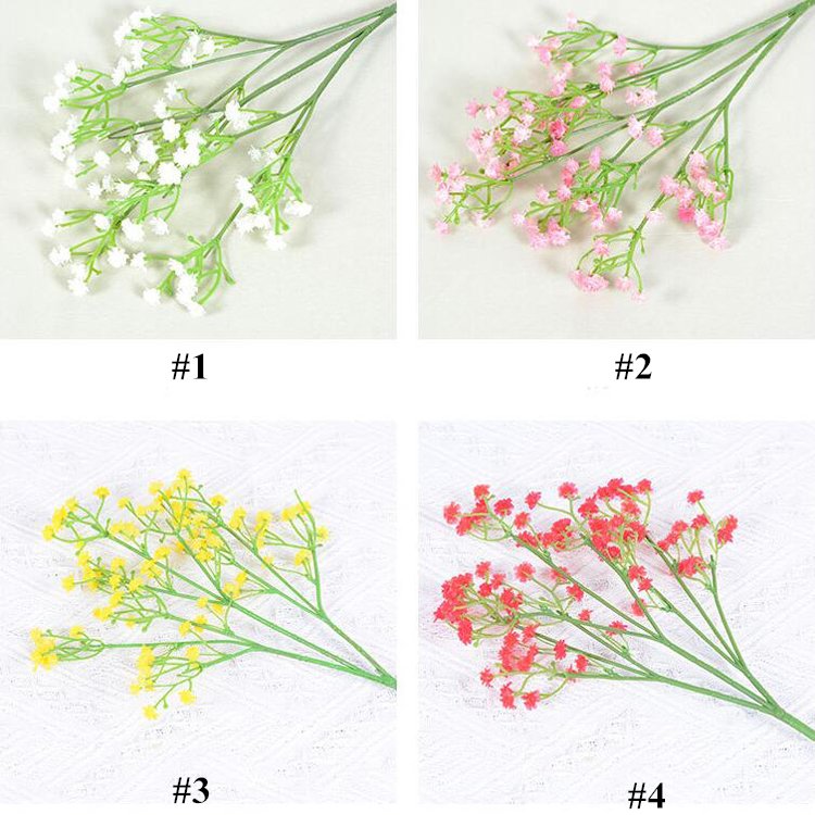 Wholesale Preserved Babys Breath Artificial Flowers Natural Real Touch PU Artificial Gypsophila Flower For Home Wedding Decor