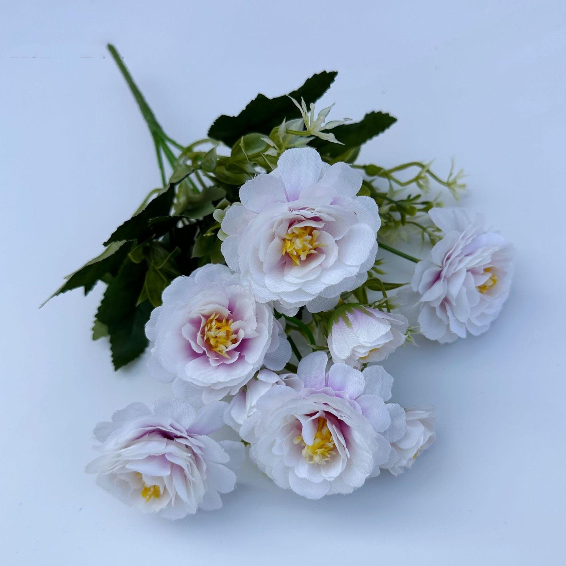 GIGA chinese peony 5 heads European bunch hibiscus garden home decoration rose hand stage artificial silk flowers arrangement