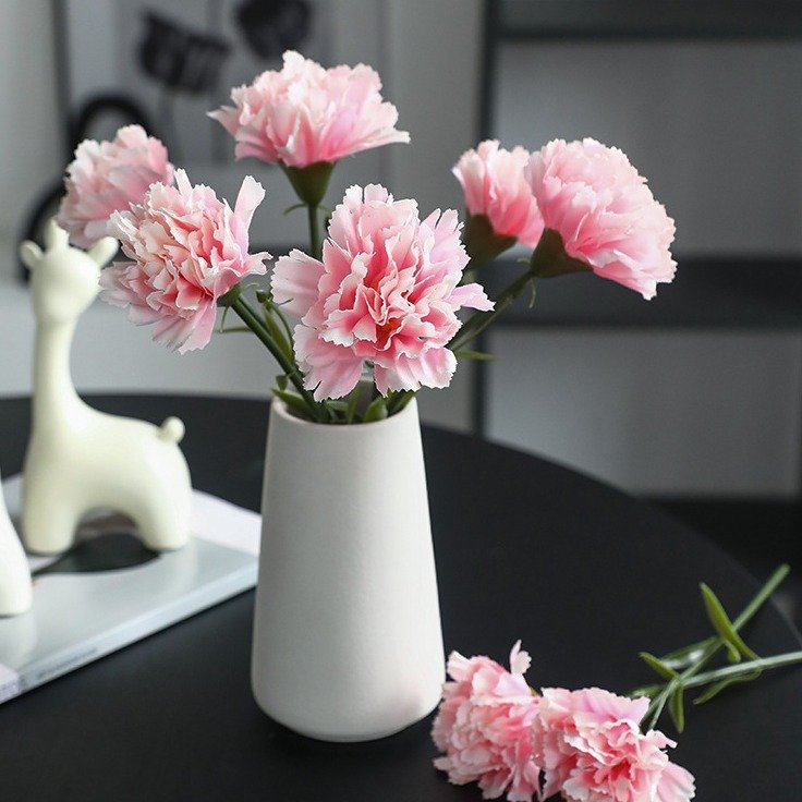 JCF463 wholesale Women's Day Carnation Flower single carnation Mom Monogram Mother's Day Gift New Rectangular Flower
