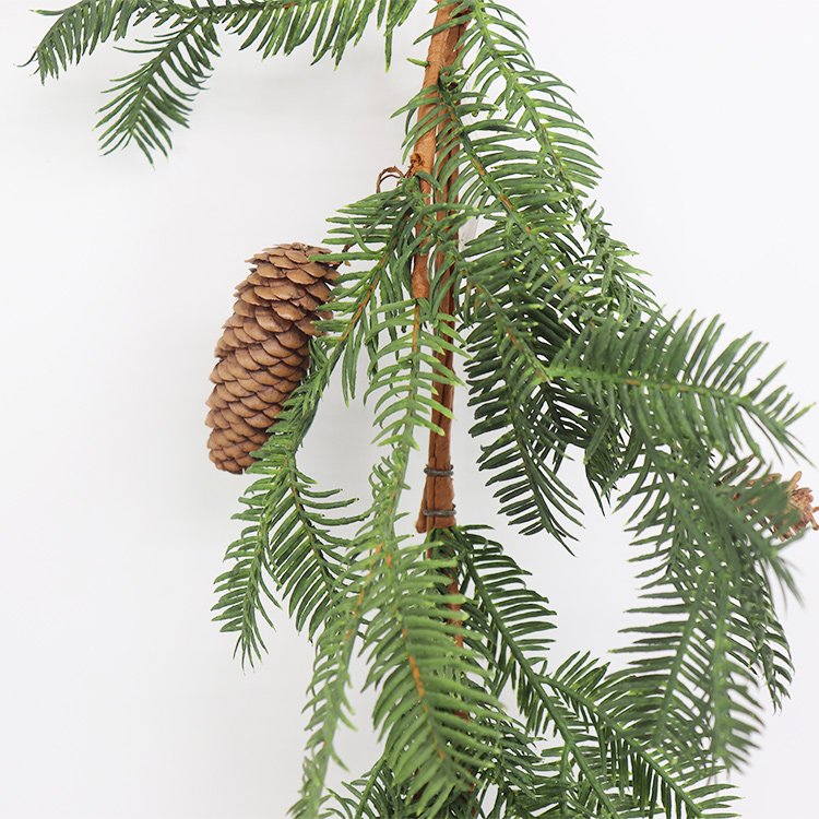 153cm Artificial Hemlock Pine Vine Christmas Wreath Decoration Environmentally Friendly Preserved Flowers & Plants Wall Party