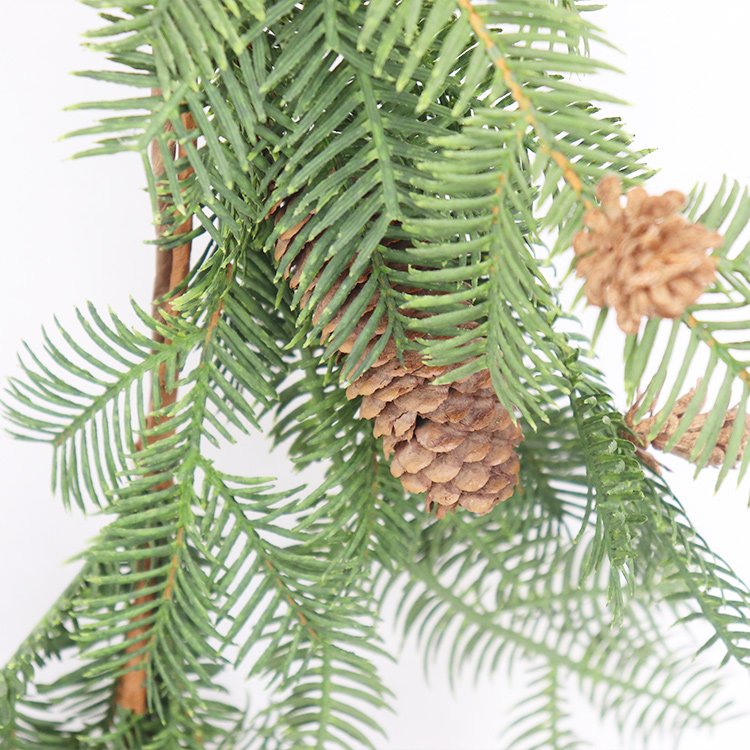 153cm Artificial Hemlock Pine Vine Christmas Wreath Decoration Environmentally Friendly Preserved Flowers & Plants Wall Party