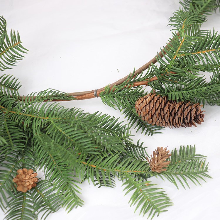 153cm Artificial Hemlock Pine Vine Christmas Wreath Decoration Environmentally Friendly Preserved Flowers & Plants Wall Party