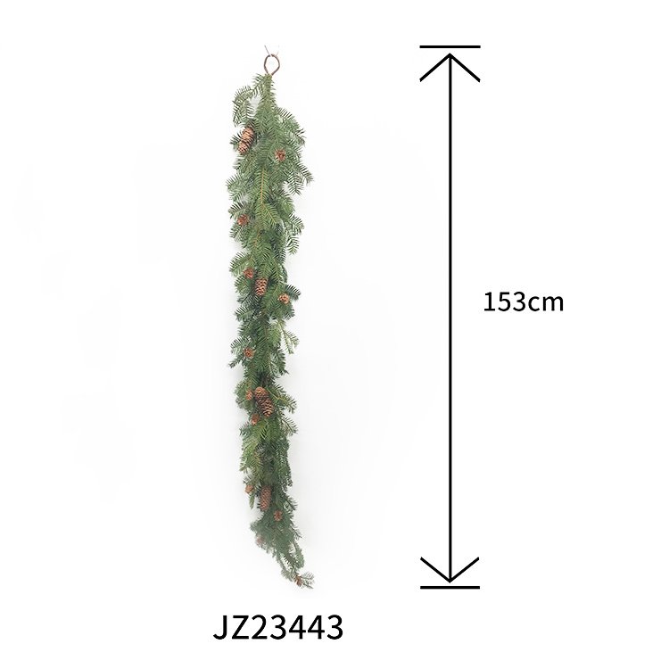 153cm Artificial Hemlock Pine Vine Christmas Wreath Decoration Environmentally Friendly Preserved Flowers & Plants Wall Party