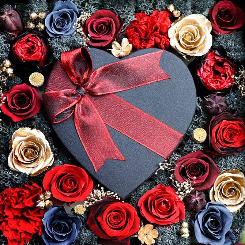Luxury Gift Square Flower Box Eternal Flower Preserved Roses with Gift Box