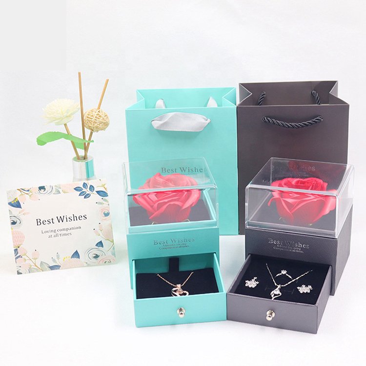 Exquisite Valentines Day Gift 2023 Preserved Flower Rose Box Small