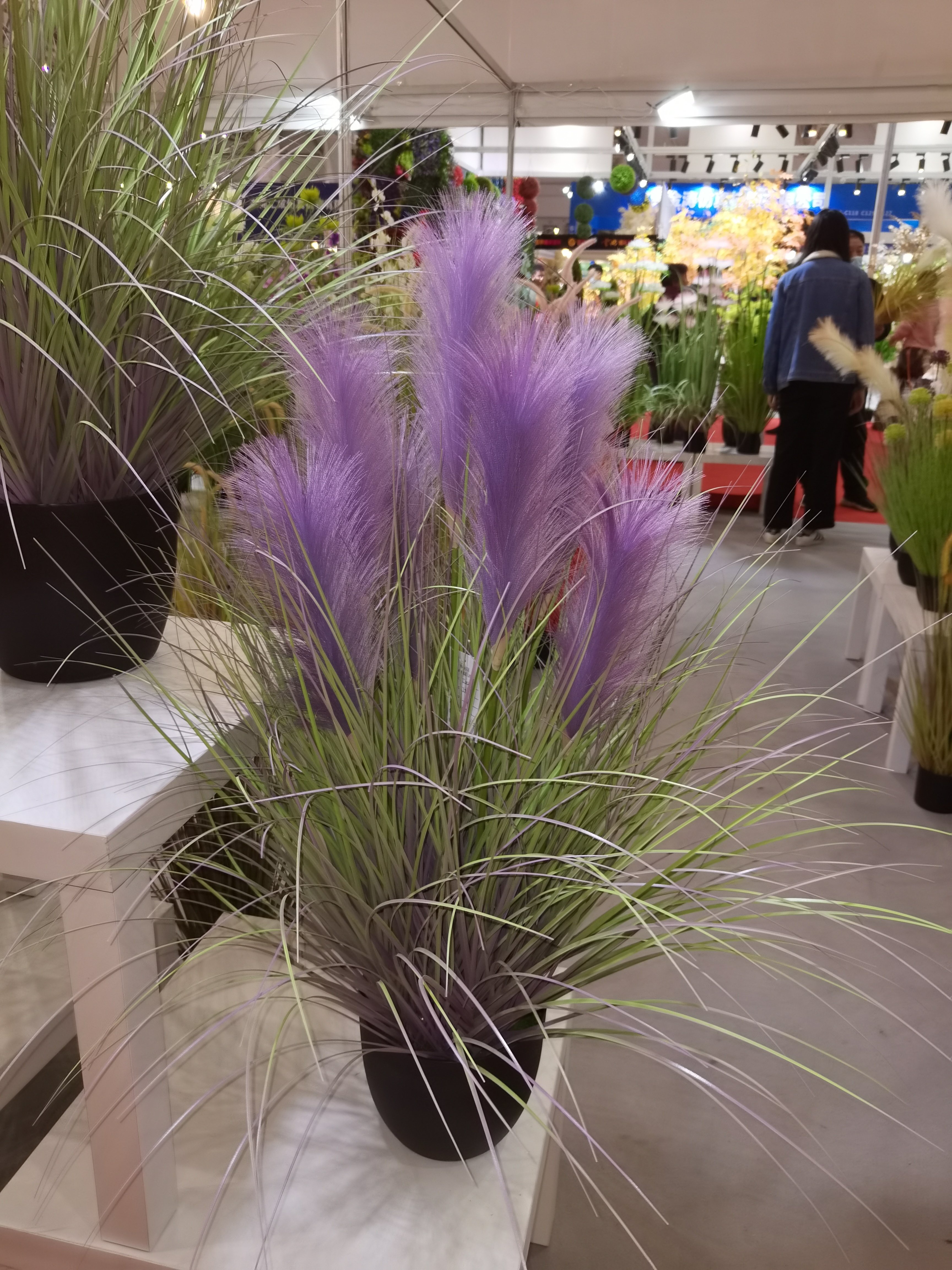2024 the Best seller 110cm High Quality Artificial pampas Plastic Grass for Home Decoration