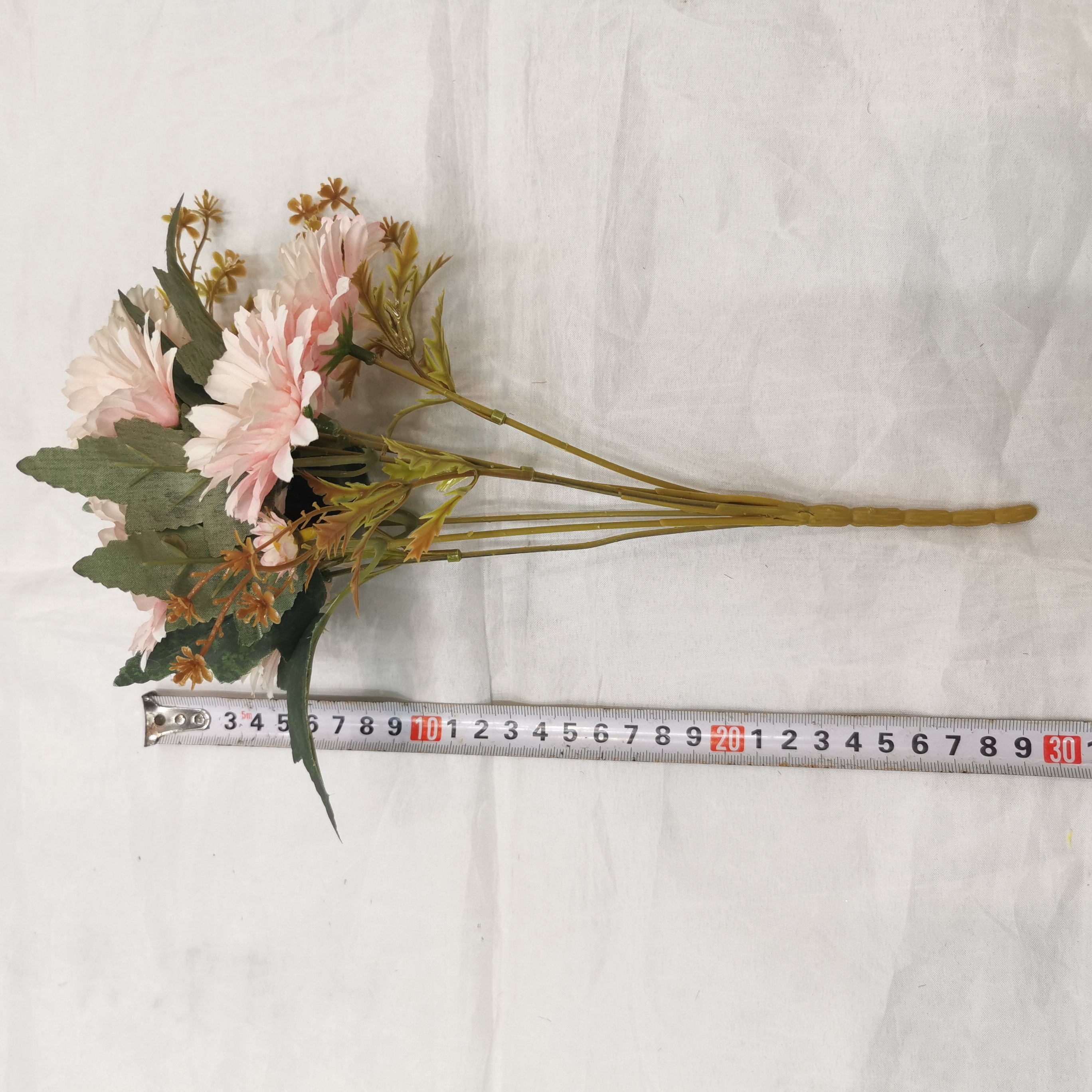 QIDA CJ23137 7head artificial flowers potted wreaths and plants flower pots for Home Wedding Decorative Flowers Hot Sale 23230