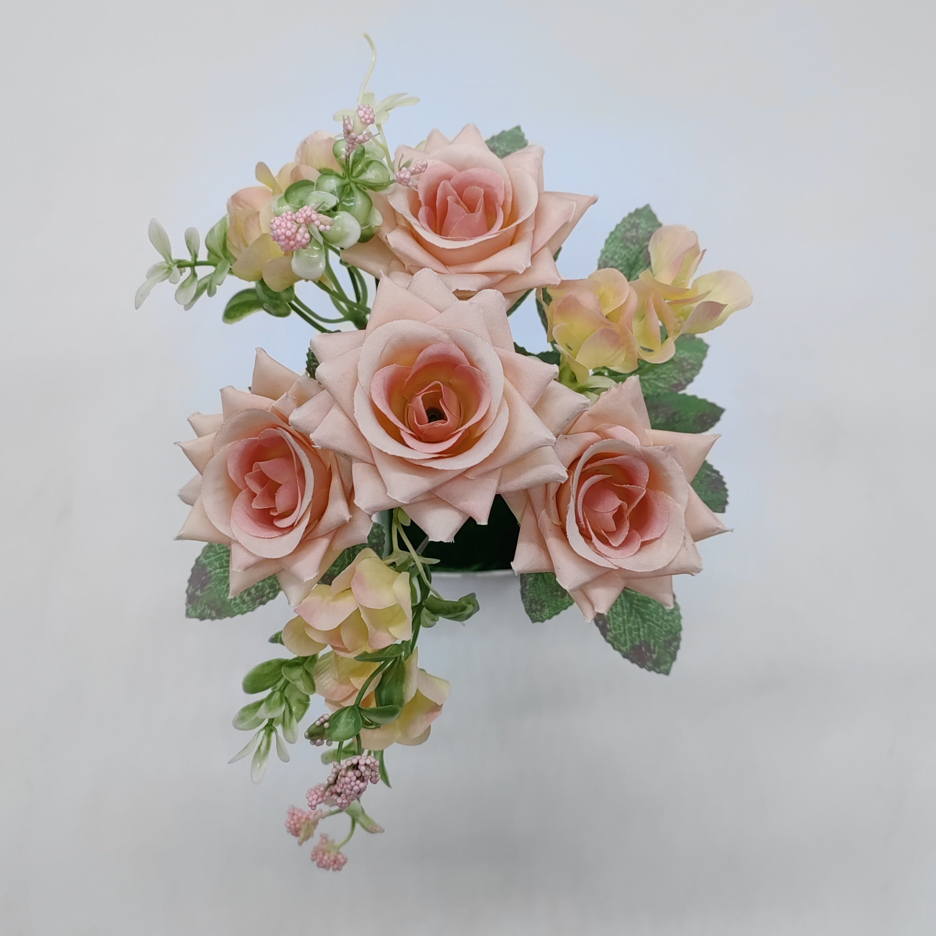 QIDA YL24109 7-Head Artificial Potted Flowers for Wedding Christmas Mother's Day & Valentine's Day Hot Sale 14452435