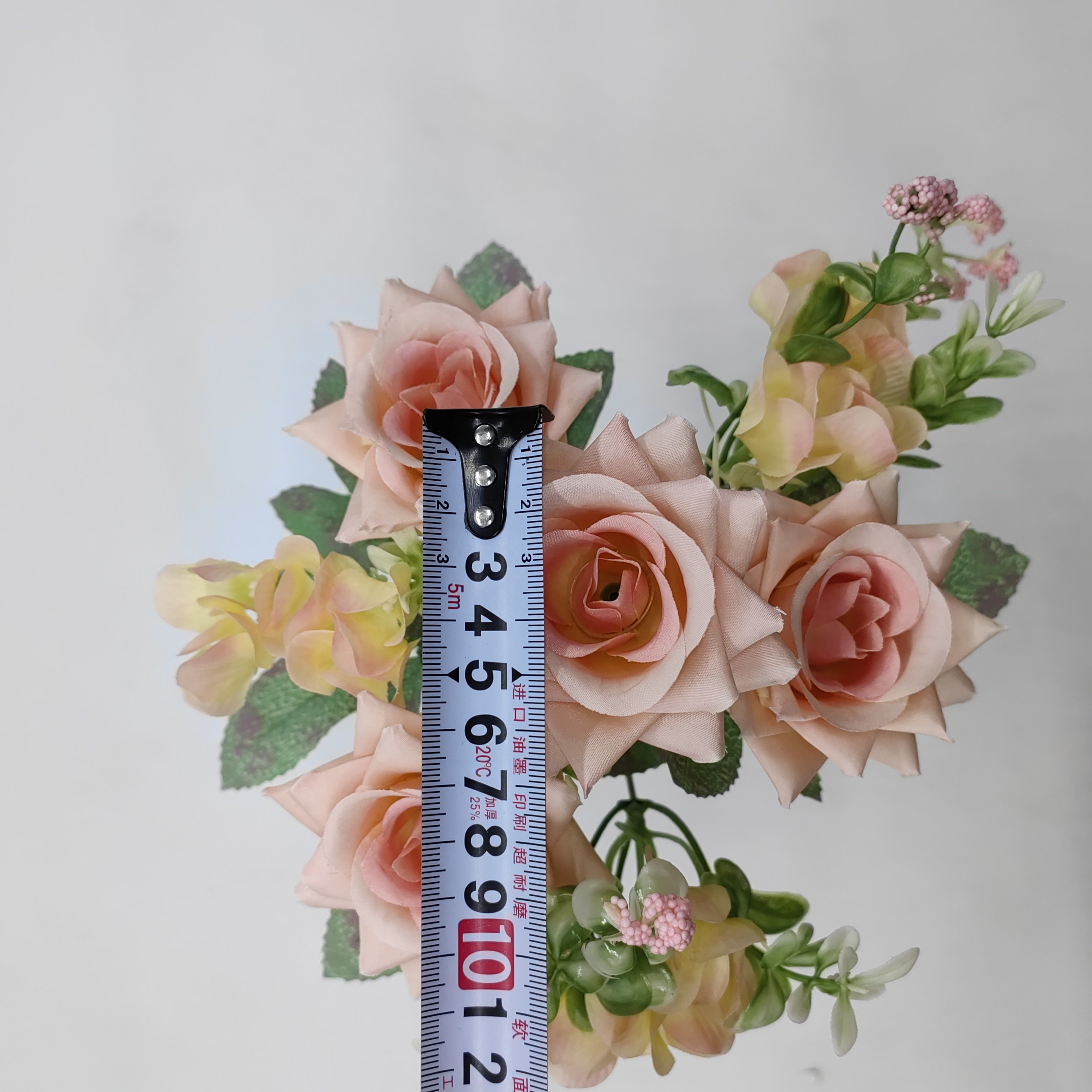 QIDA YL24109 7-Head Artificial Potted Flowers for Wedding Christmas Mother's Day & Valentine's Day Hot Sale 14452435