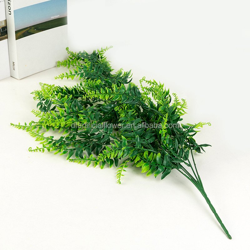 Home Wedding Shop Decoration Simulation Fern Grass Green Plant Persian Leaves Flower Wall Hanging Artificial Plants Vines