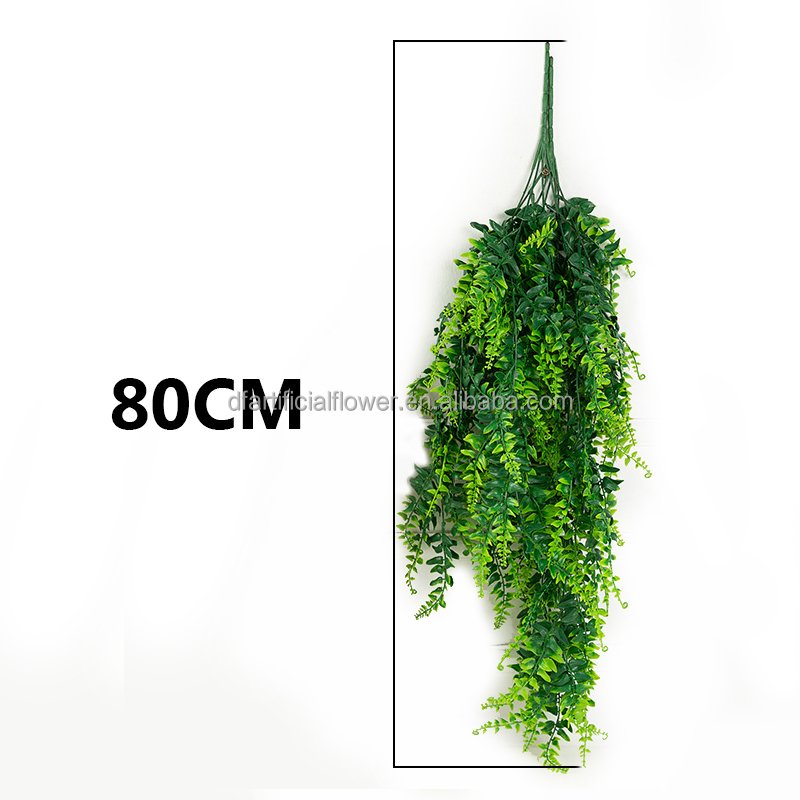 Home Wedding Shop Decoration Simulation Fern Grass Green Plant Persian Leaves Flower Wall Hanging Artificial Plants Vines