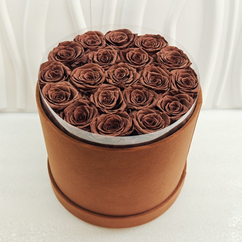 Drop Shipping Romantic Gift Eternal Flannelette Gift Box Everlasting Preserved Forever Roses Arranged in Box
