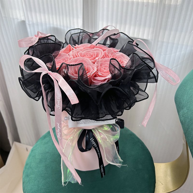 Luxurious ornaments Home Decor Style Mother's Day Wedding Gift Box Immortal Fresh Rose eternal preserved flowers Rose bouquet