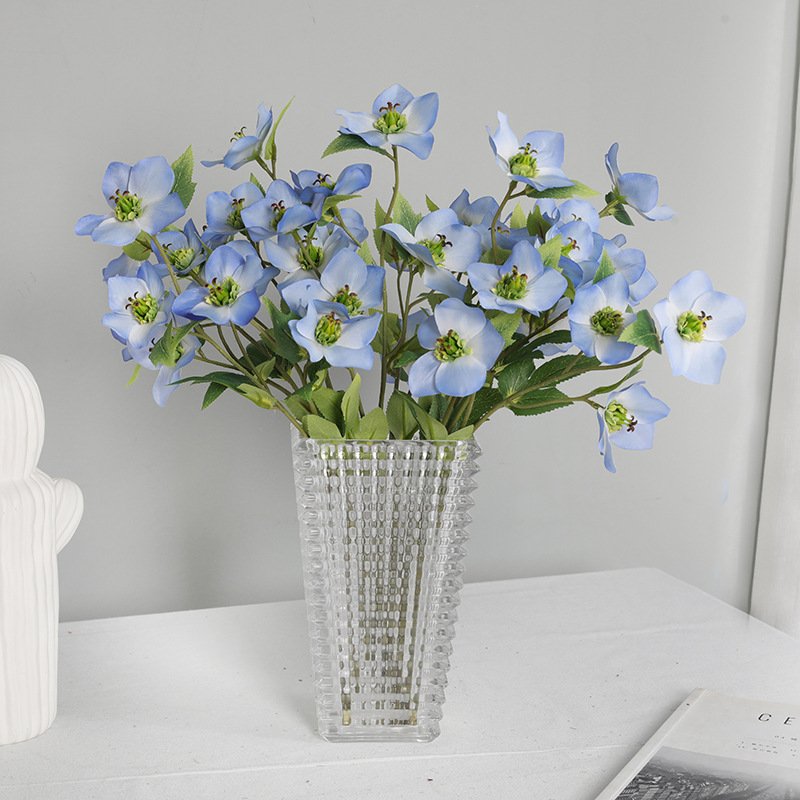 Manufacturer direct sales 5 heads blue DODDER SUNFLOWERS artificial flower For Home Decoration