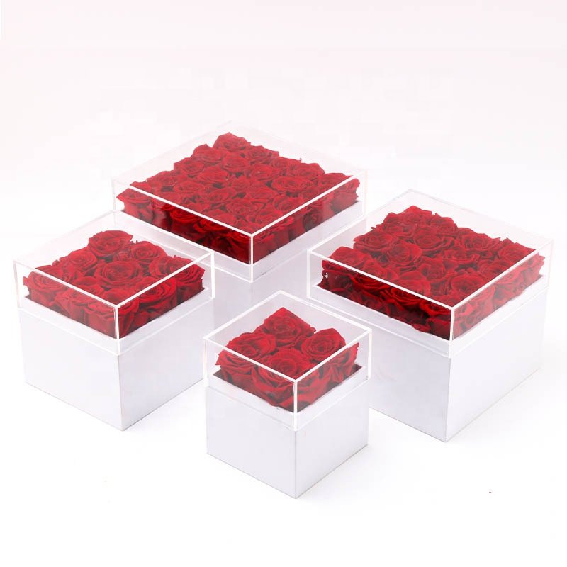 Valentine Day Items Valentines Day Flowers Preserved Rose Round Hug Bucket Forever Rose Flower Hug Bucket Lasting Eternal