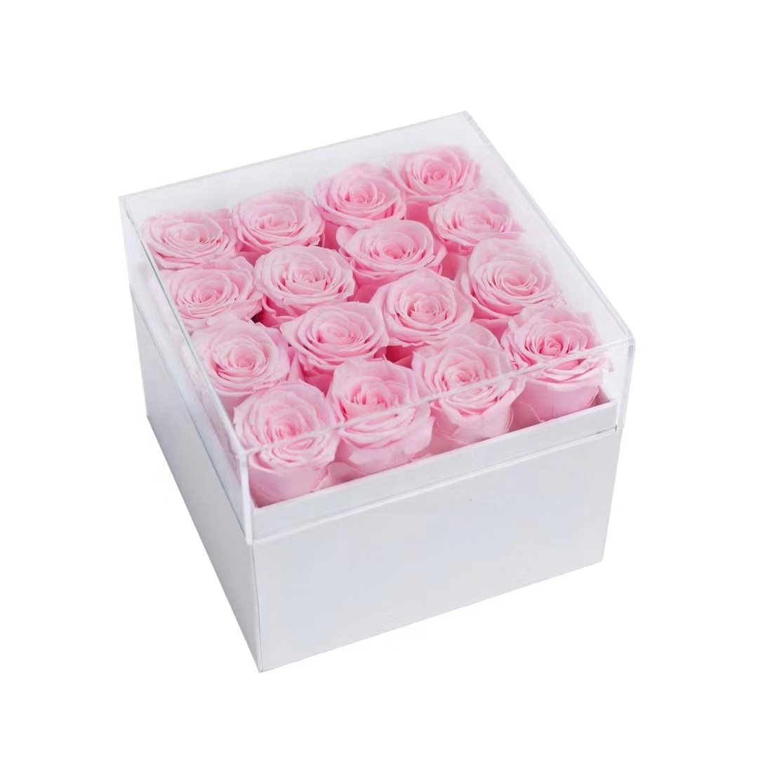 Valentine Day Items Valentines Day Flowers Preserved Rose Round Hug Bucket Forever Rose Flower Hug Bucket Lasting Eternal