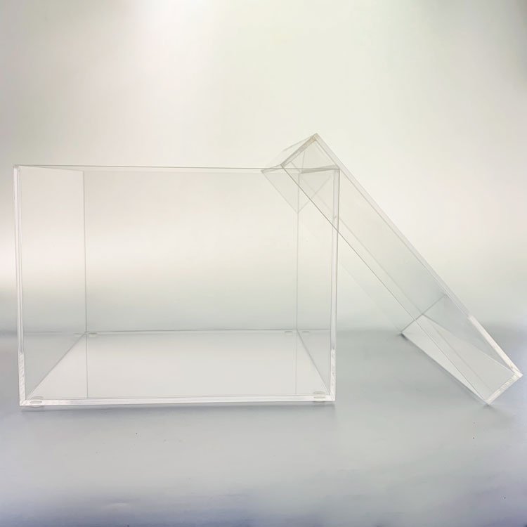 Best seller 9Holes Clear Acrylic Preserved Flower Rose Gift Box for lover