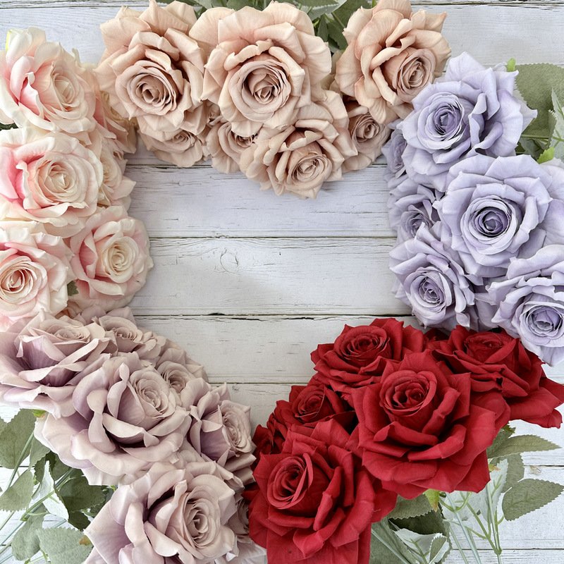 Wholesale Artificial Rose Flower Bouquets for Home Wedding Valentine's Day Easter Mother's Day Thanksgiving Decorations