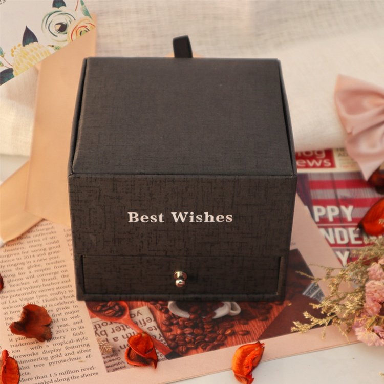 New product ideas 2023 square preserved rose flower gift packaging box at competitive price for girlfriend