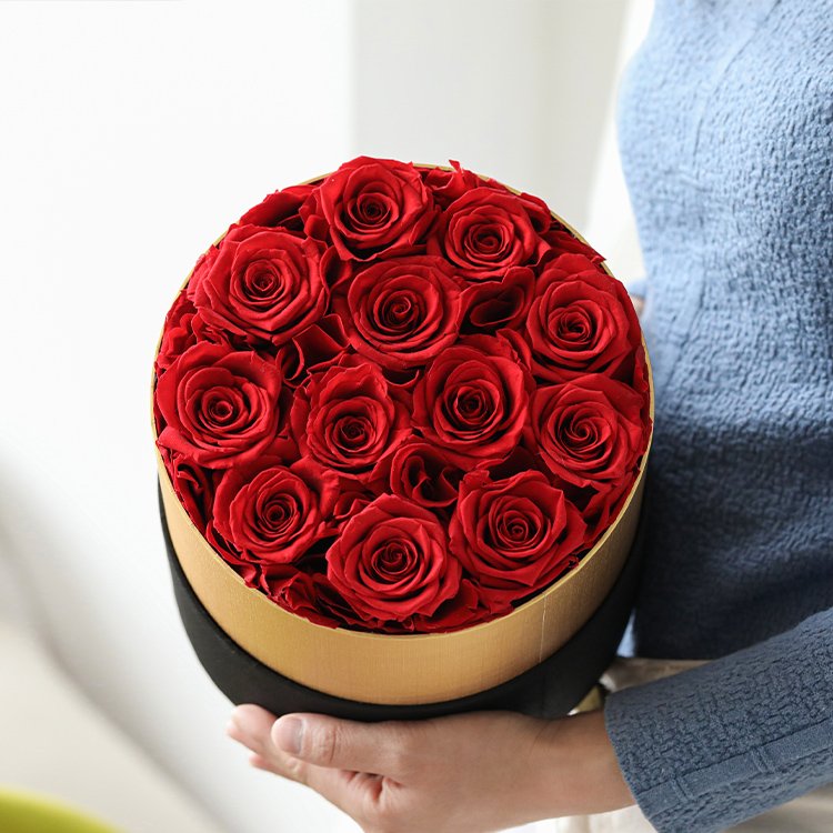 Wholesale Eternal Roses With box Forever Flowers Preserved Roses Gift For Valentine Day