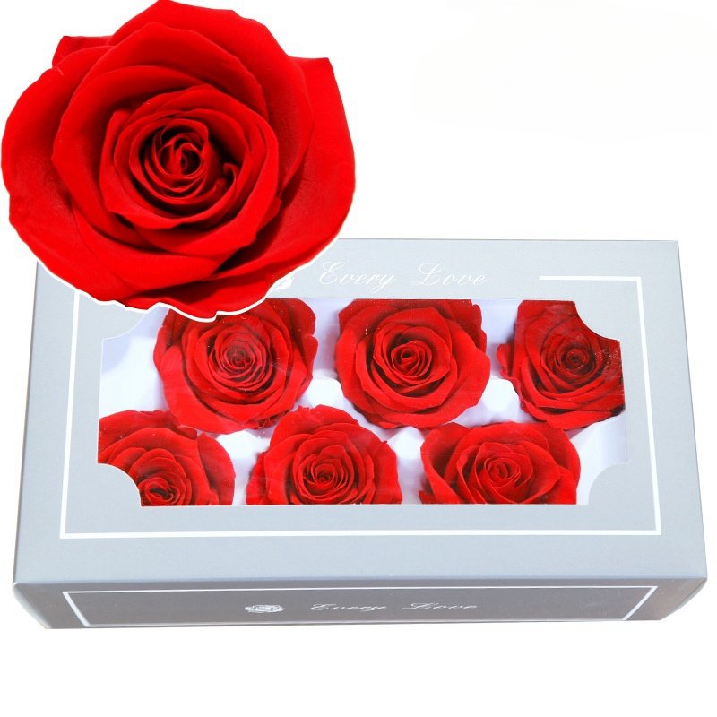 Valentine's Day preserved flowers support OEM ODM factory a grade of eternal immortal rose head preservation