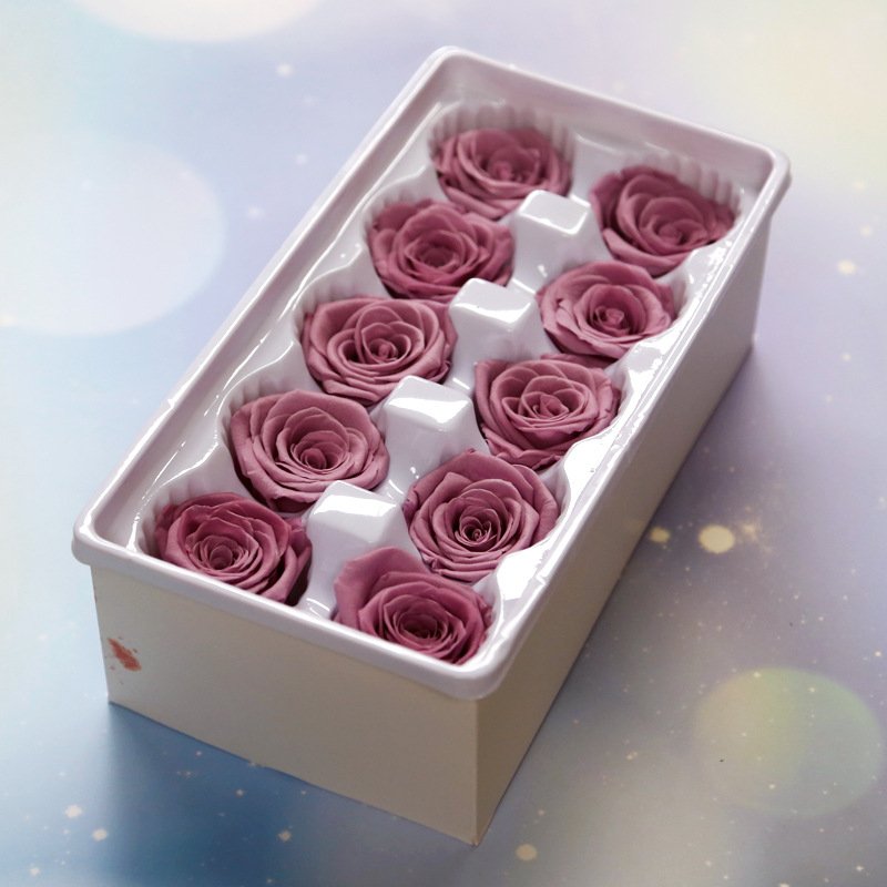 Valentine's Day preserved flowers support OEM ODM factory a grade of eternal immortal rose head preservation