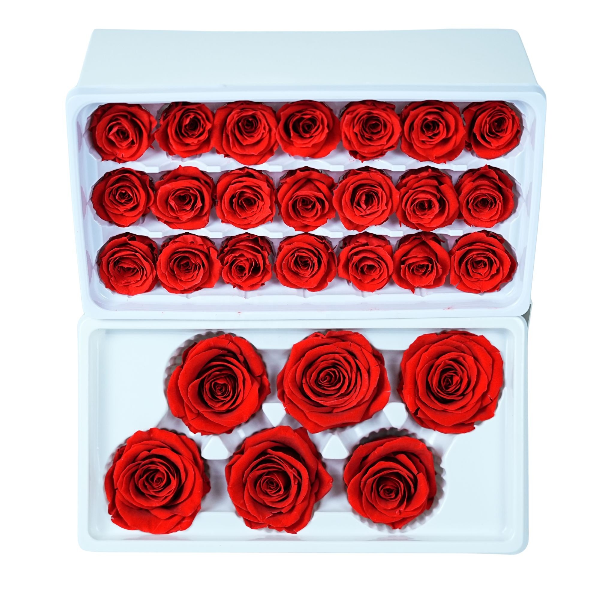 Wholesale valentine's day gifts classic pink eternal 21 roses single pack scented candle pickled roses with candles