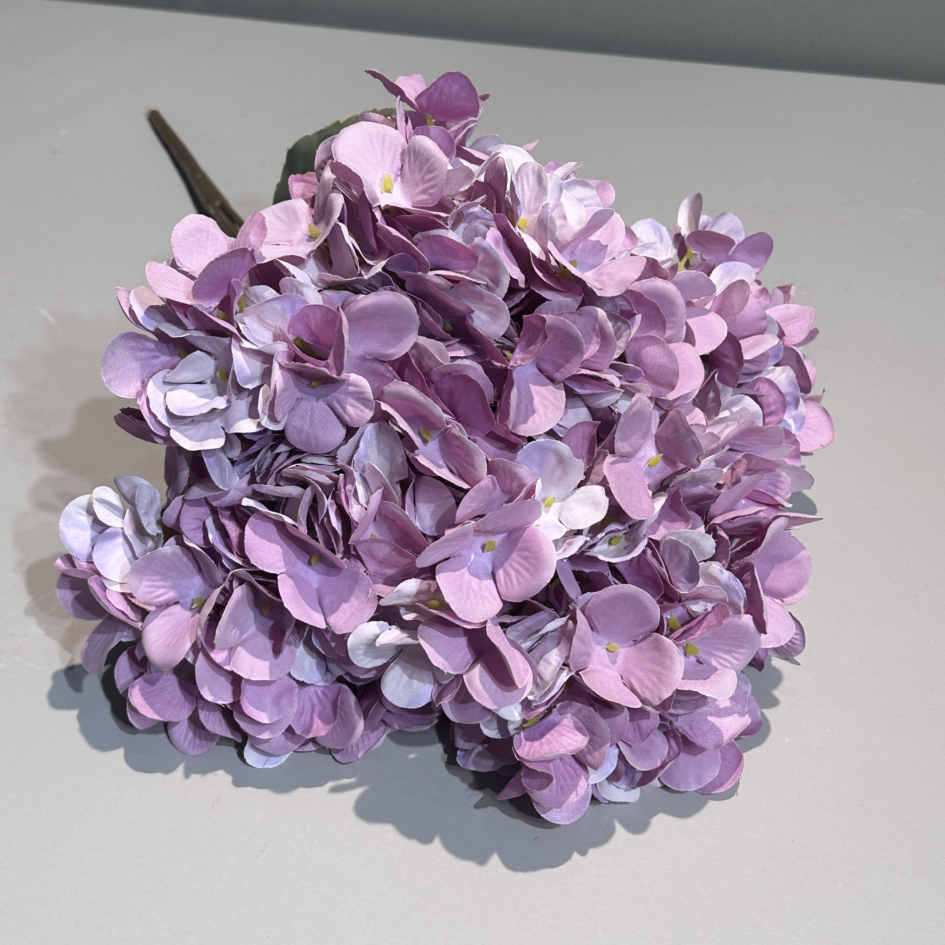 DIY real touch Silk hydrangea roses flowers bouquet open a private practice mariage flower purple weeding artificial flowers