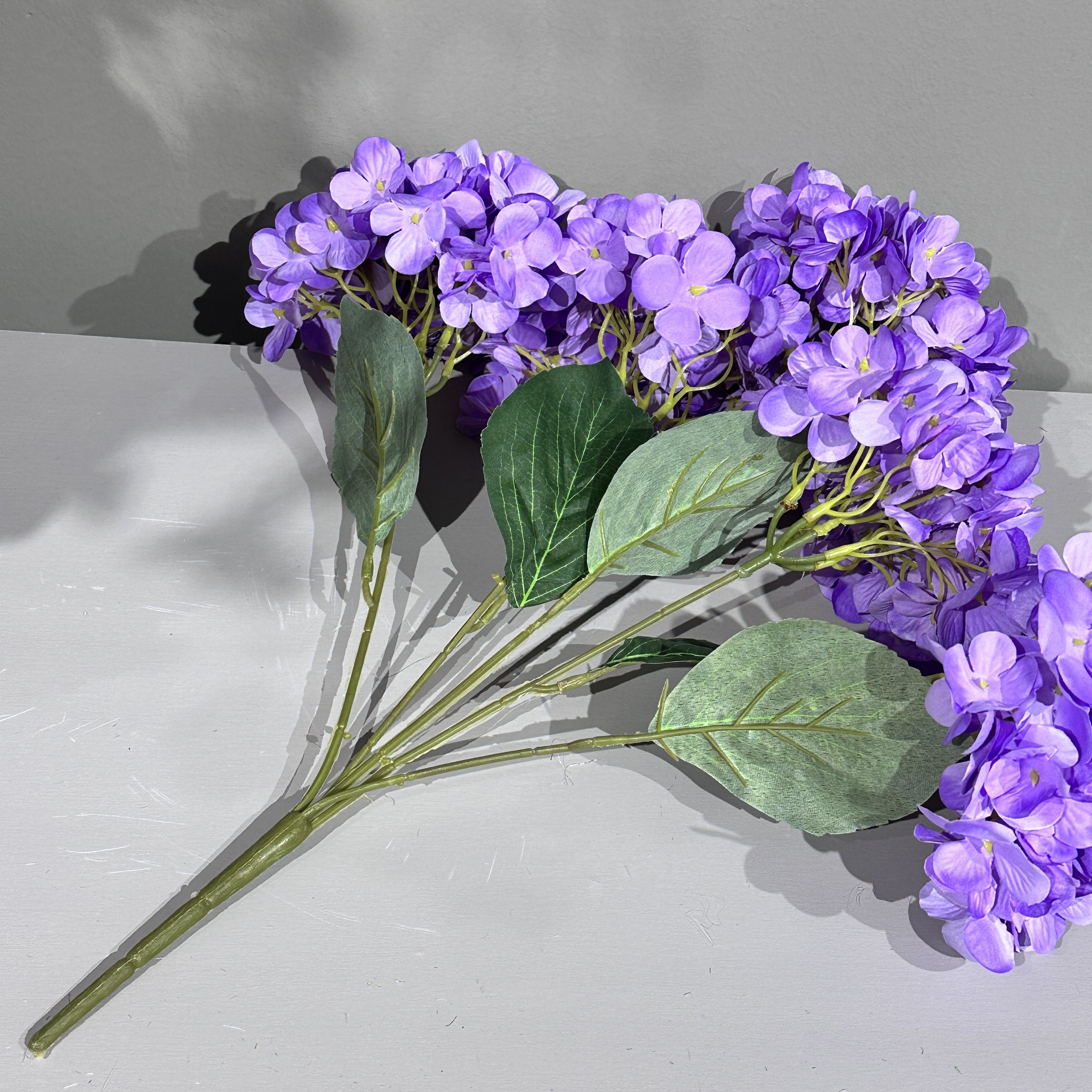 DIY real touch Silk hydrangea roses flowers bouquet open a private practice mariage flower purple weeding artificial flowers