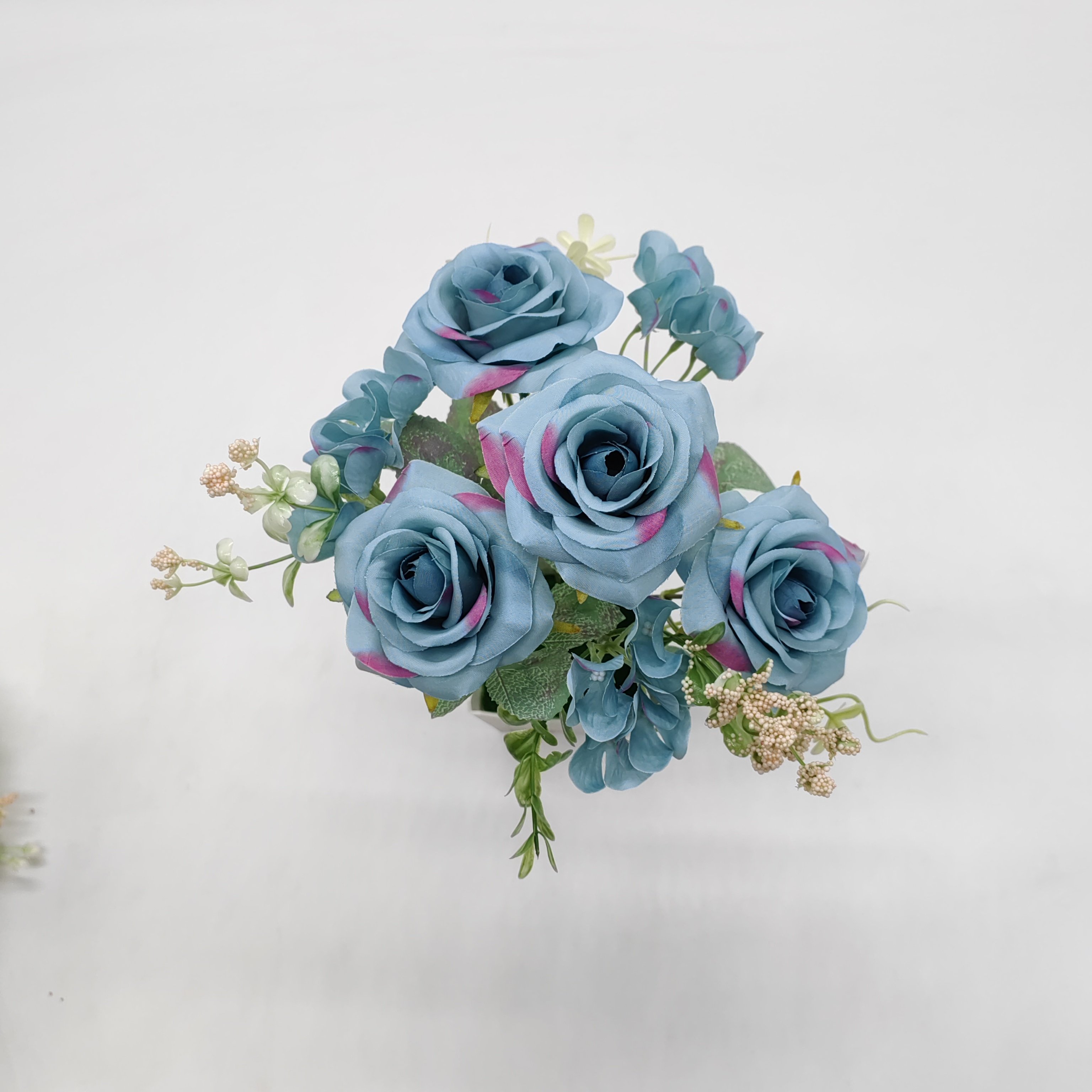 QIDA YL24111 7-Head Artificial Potted Flowers for Wedding Christmas Mother's Day & Valentine's Day Hot Sale 1465145