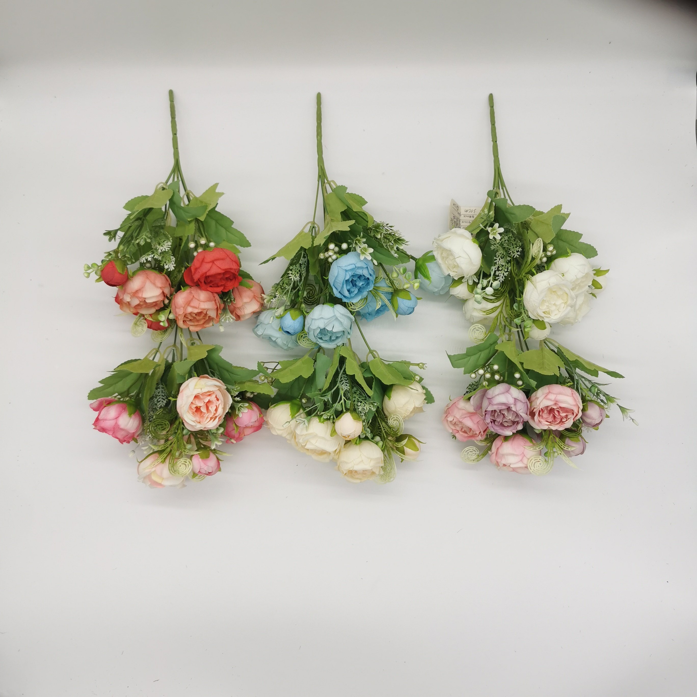QIDA XH009 5 heads flower bouquet flower pots for Home Wedding Decorative Flowers Hot Sale 23243