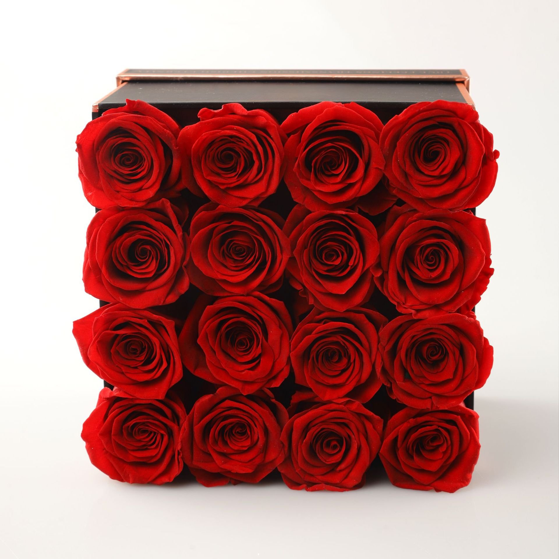Best Selling 4pcs Forever Roses Square Box Preserved Rose Flowers For Graduation Valentine's Day Mother's Day Christmas Gifts