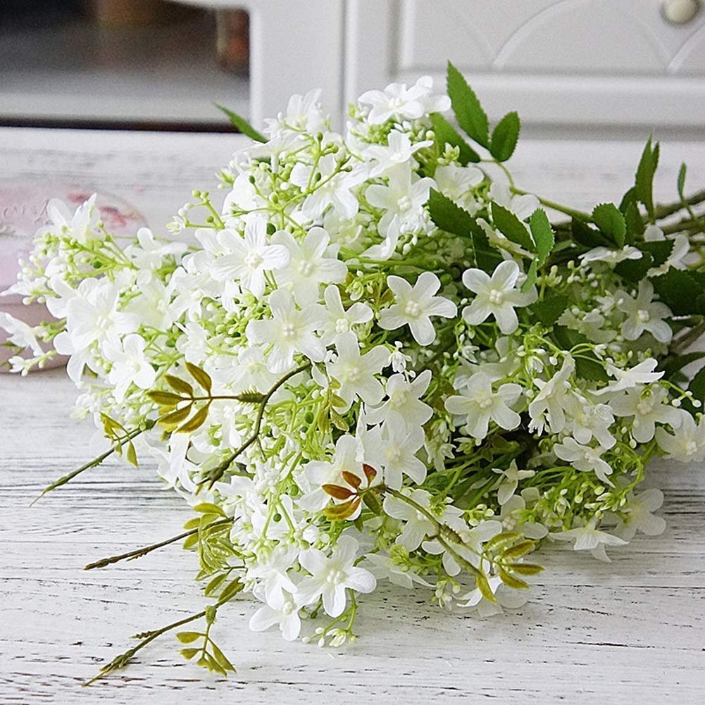 fabric Faux Delphinium Stem Gladiolus Flower Stalk Artificial silk Flower Sticks for Wedding Home Hotel Party Decoration