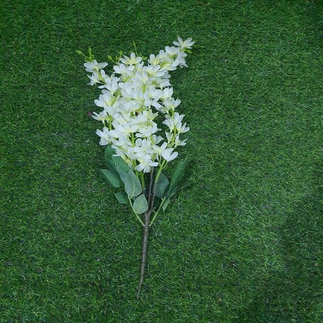 fabric Faux Delphinium Stem Gladiolus Flower Stalk Artificial silk Flower Sticks for Wedding Home Hotel Party Decoration