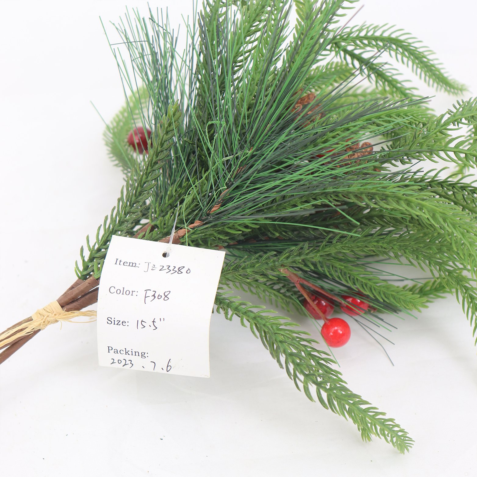 Wholesale 39cm Artificial Cryptomeria Fortunei Pine Needle Bundle Home Courtyard Christmas Decoration Preserved Flowers Plants