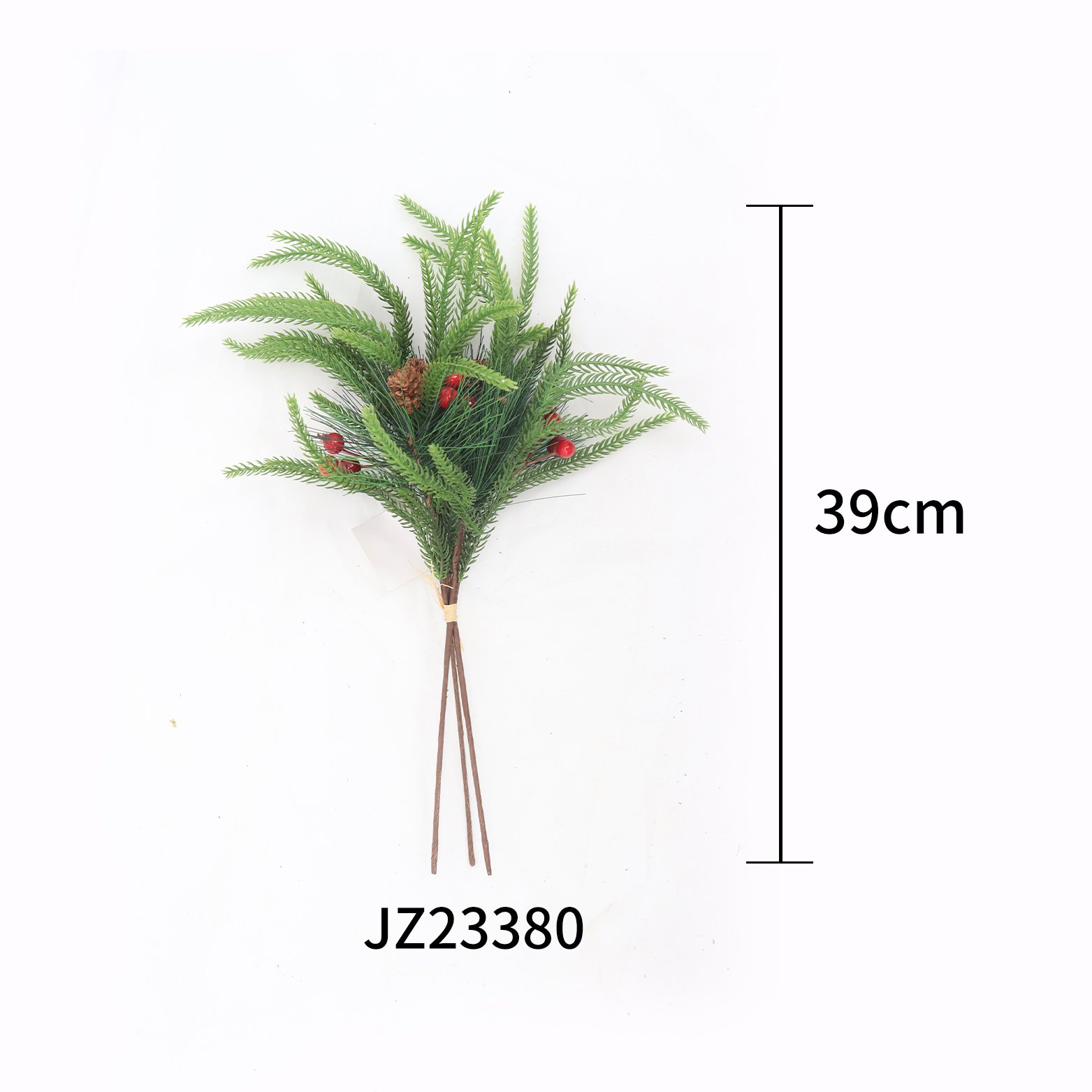 Wholesale 39cm Artificial Cryptomeria Fortunei Pine Needle Bundle Home Courtyard Christmas Decoration Preserved Flowers Plants