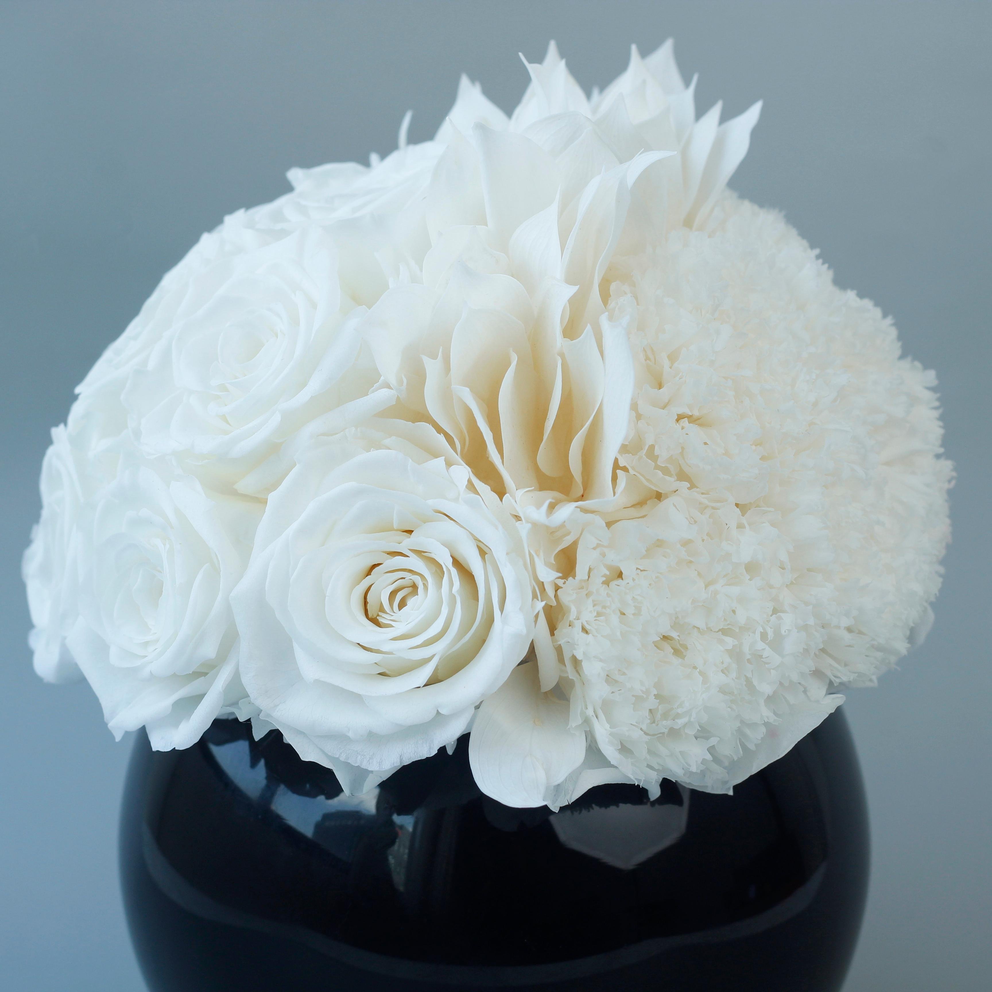 Lovebay Best Quality Table Preserved Flowers Real Eternal Flowers Everlasting Roses Forever Real Preserved Natural Rose Vases