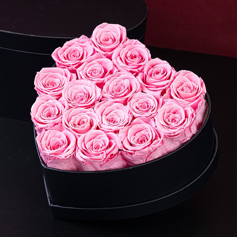 Hot selling Love Box Eternal Flower Heart Gift Box for Children and Families Christmas and New Year Gifts Long lasting Roses