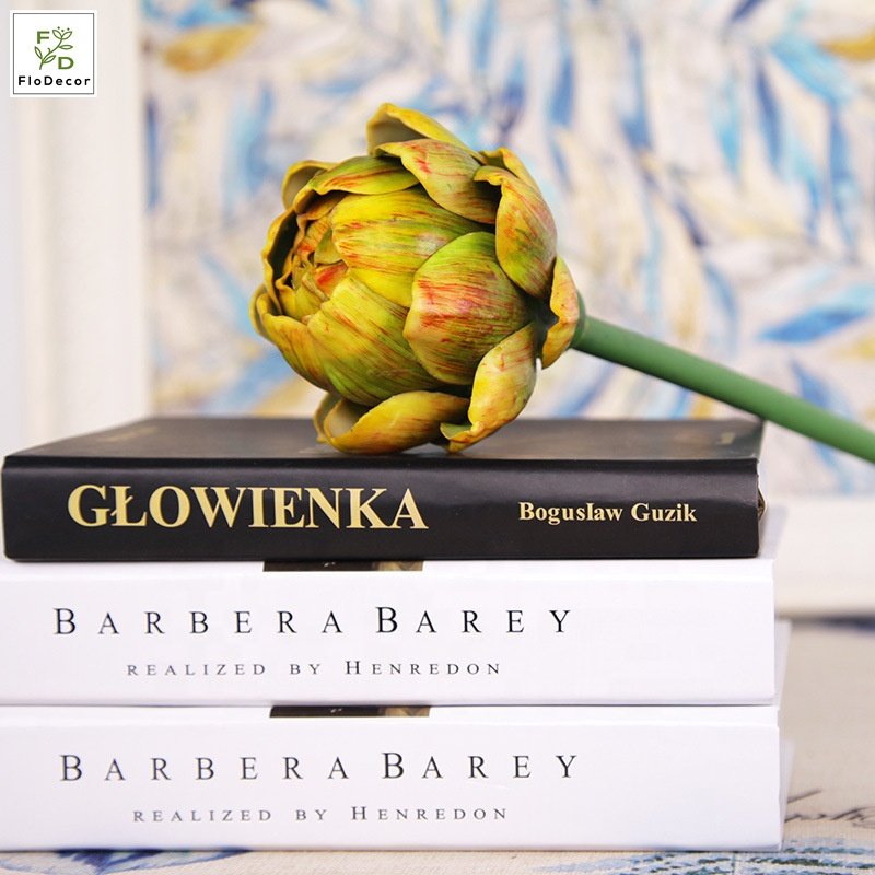 New Arrival Single Simulation Artichoke Berry Flower 60 cm Artificial Plastic Flower Arrangement Table Decoration