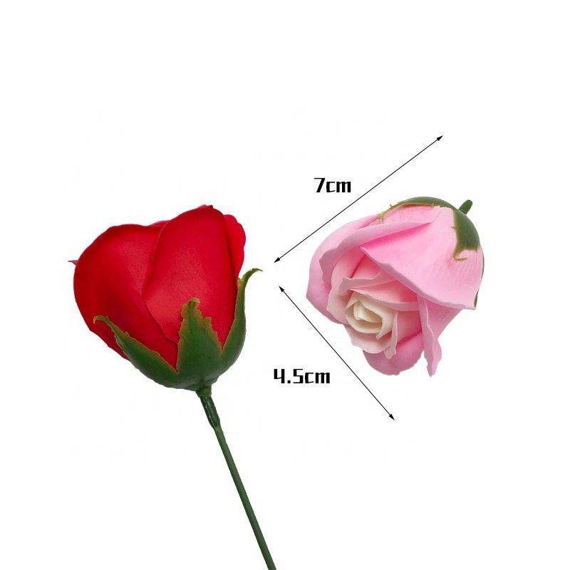Factory Sells Scented Artificial Real Touch Bouquet Gift Box Christmas Decoration Gradient 3 Layer Mixed-Color Soap Flower Roses
