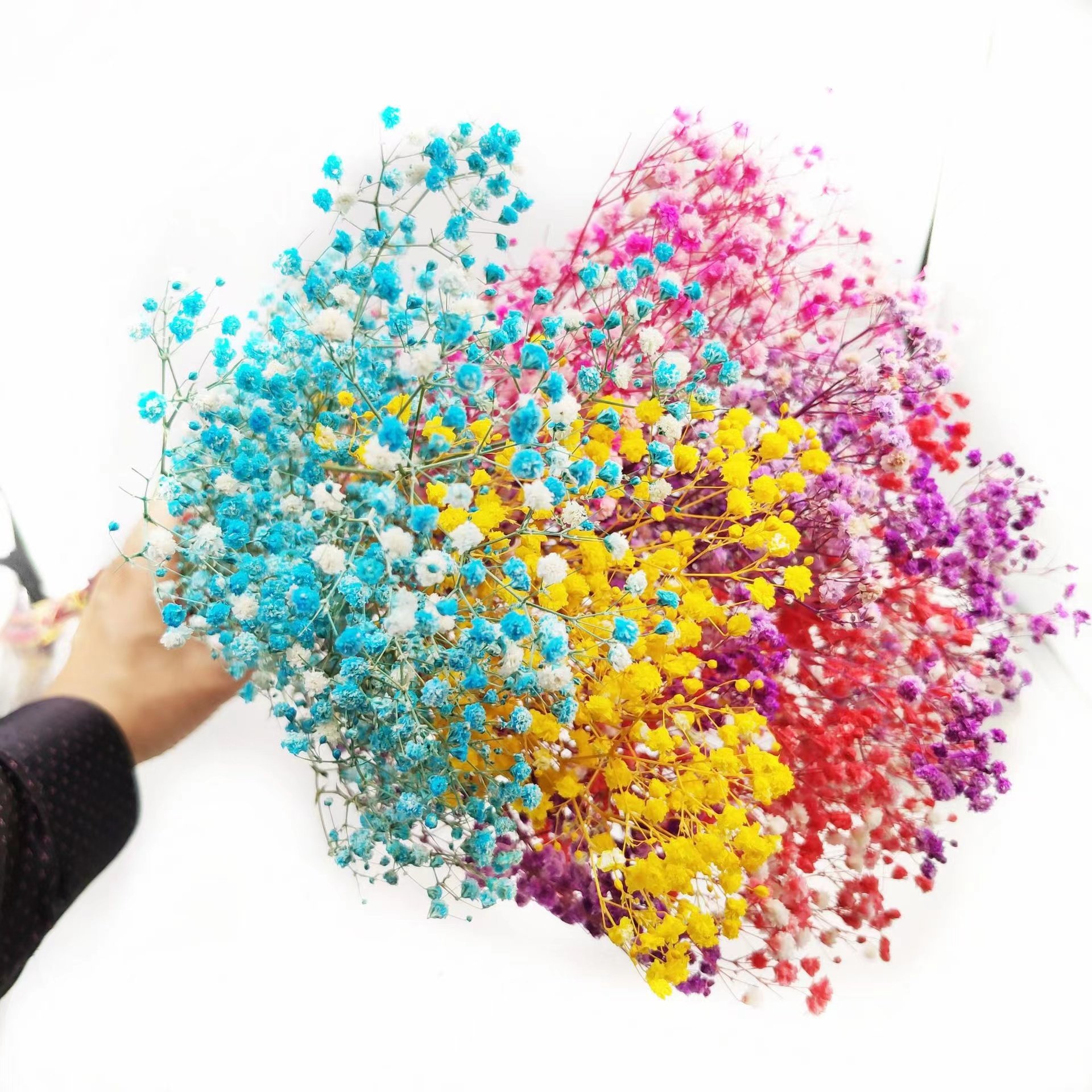 Yunnan Factory Direct Sales most popular preserved babysbreath flowers artificial gypsophila for wedding home decoration