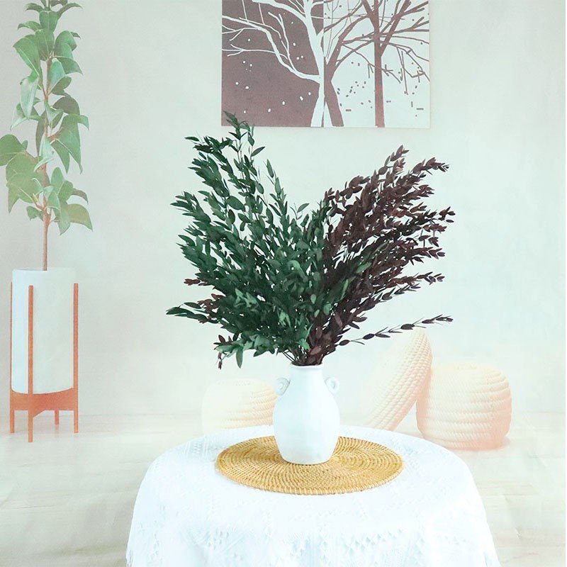 Yunnan Immortal Preserved Forever Spire Eucalyptus Leaves Real Touch for Scene Decoration Factory Wholesale for Earth Day