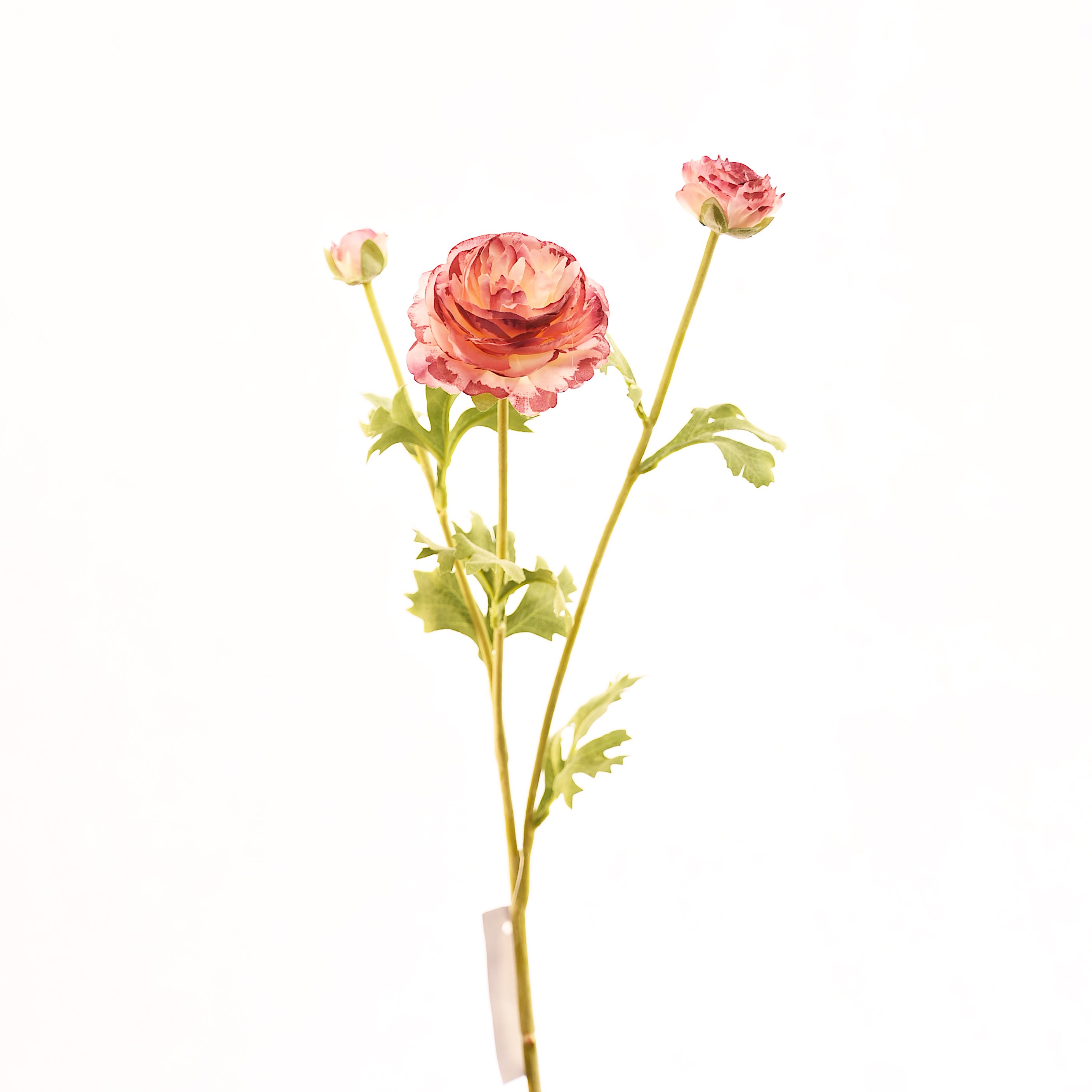 2024 Artificial Pink Ranunculus 48cm Stems Spray DIY Wedding Flowers Silk Bridal Bouquets Wedding Centerpieces
