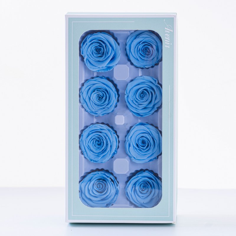 Everlasting Rose Head 4-5cm 8-piece B-grade Preserved Flower Rose Heads Interior Decoration